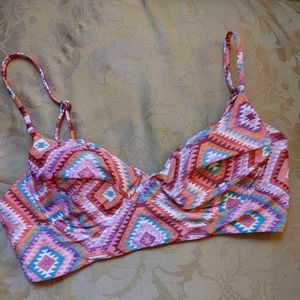 Tori Praver Seafoam Underwire Bikini Top Sz L